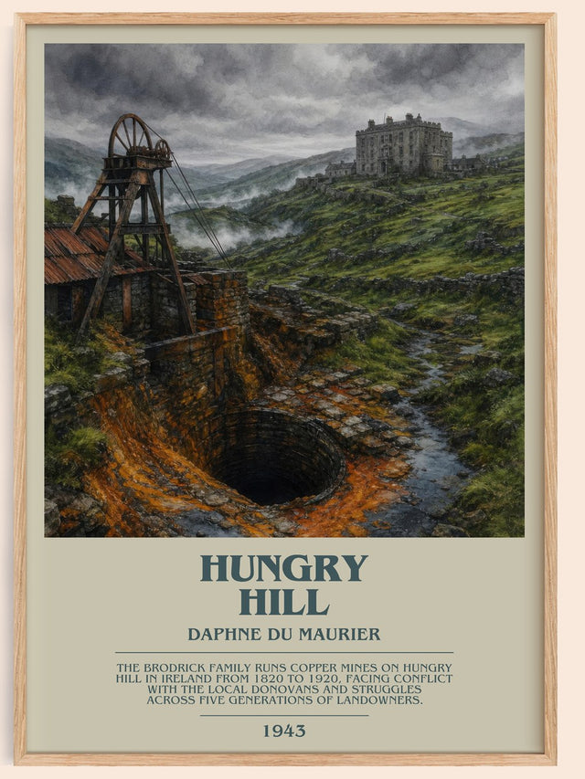 Hungry Hill Bookish Wall Art by Daphne du Maurier
