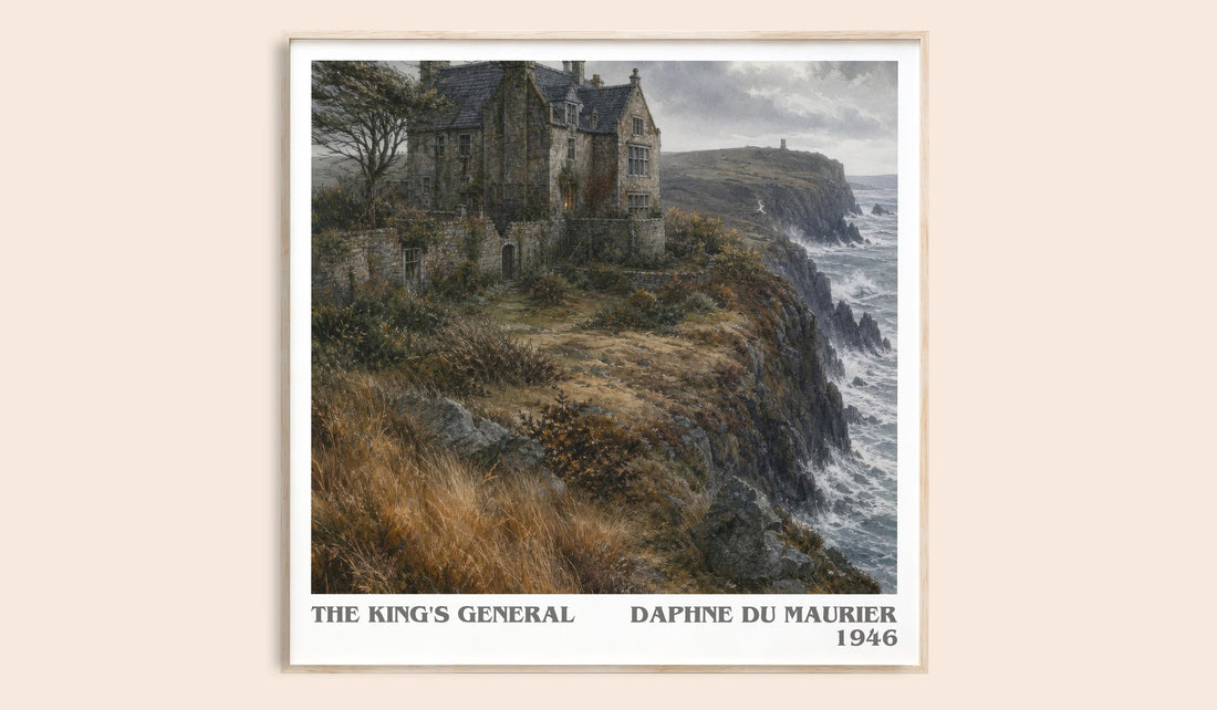 The King's General literary book poster by Daphne du Maurier – framed literary art print