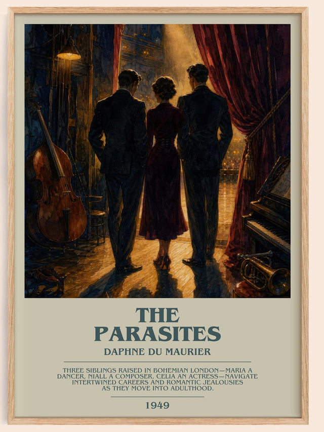 The Parasites Bookish Wall Art by Daphne du Maurier