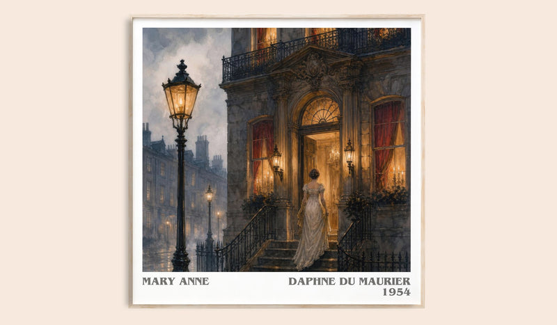 Mary Anne literary book poster by Daphne du Maurier – framed literary art print