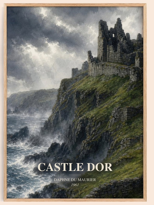 Castle Dor Book Watercolour Illustration by Daphne du Maurier