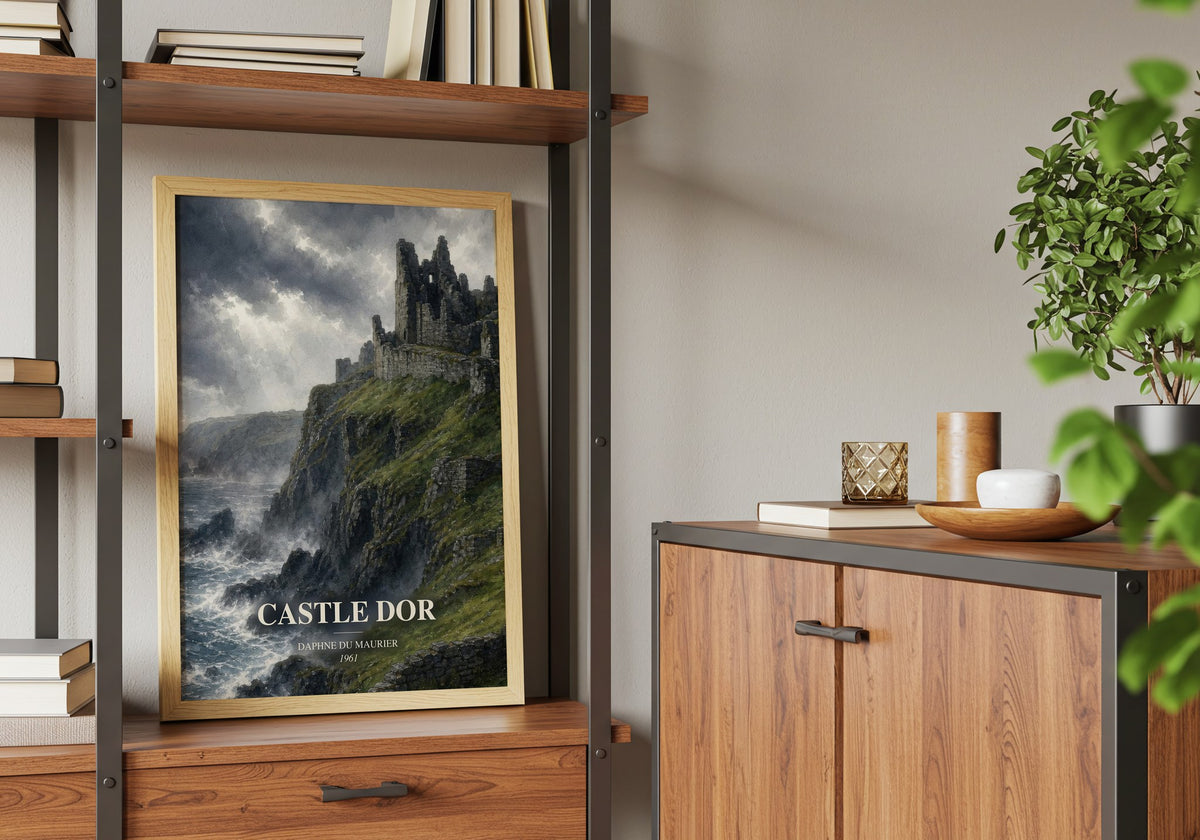 Castle Dor book watercolour illustration paper finish options – matte satin gloss