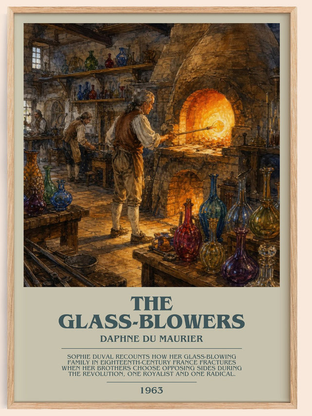 The Glass-Blowers Bookish Wall Art by Daphne du Maurier