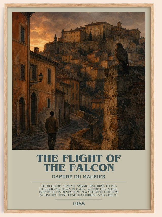 The Flight of the Falcon Bookish Wall Art by Daphne du Maurier