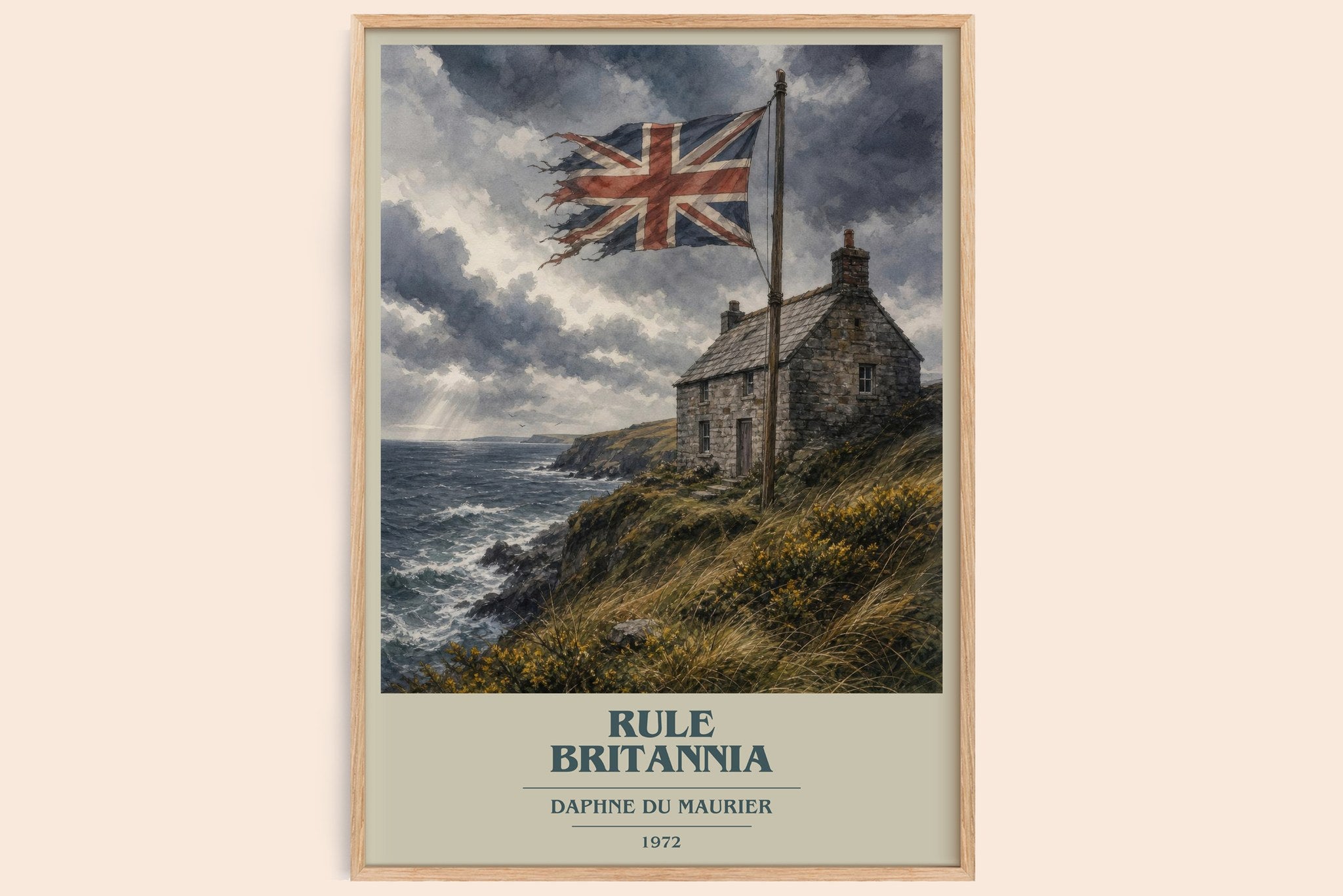 Rule Britannia Book Cover Poster by Daphne du Maurier
