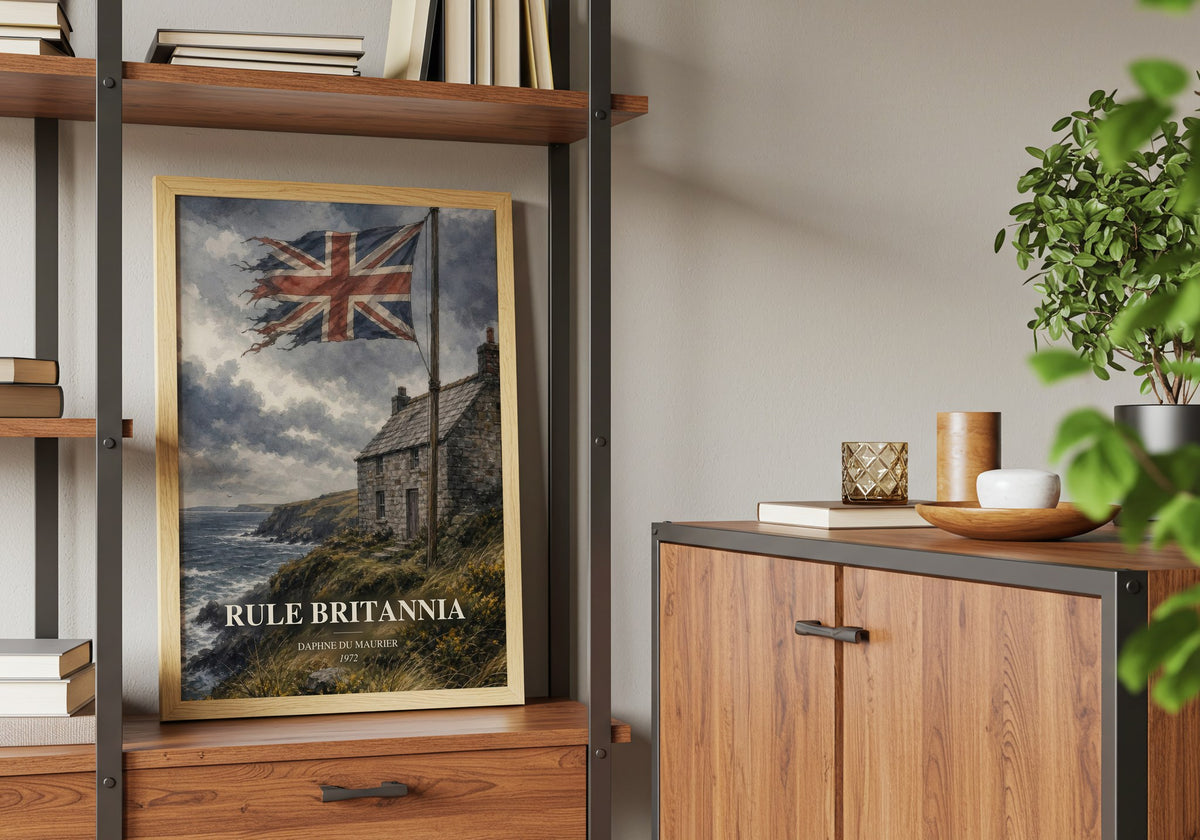 Rule Britannia book watercolour illustration paper finish options – matte satin gloss