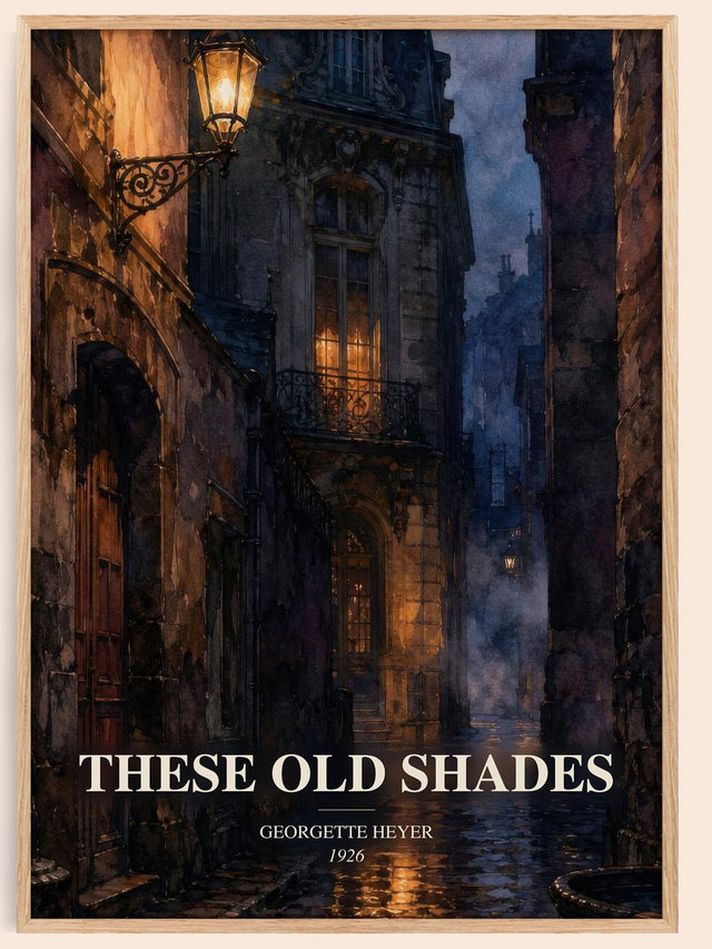 These Old Shades Book Watercolour Illustration by Georgette Heyer