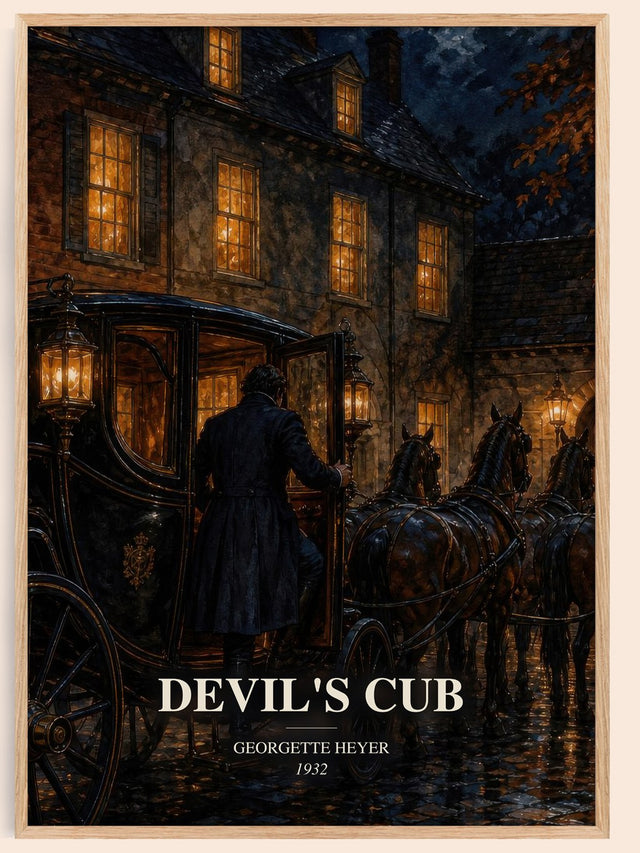 Devil's Cub Book Watercolour Illustration by Georgette Heyer