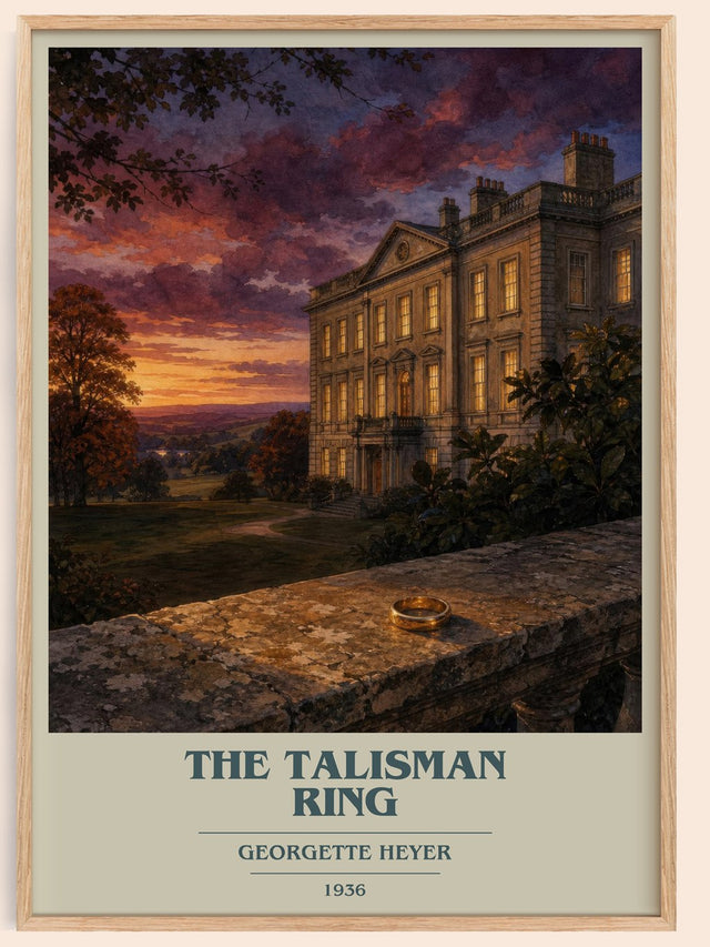 The Talisman Ring Book Cover Poster by Georgette Heyer