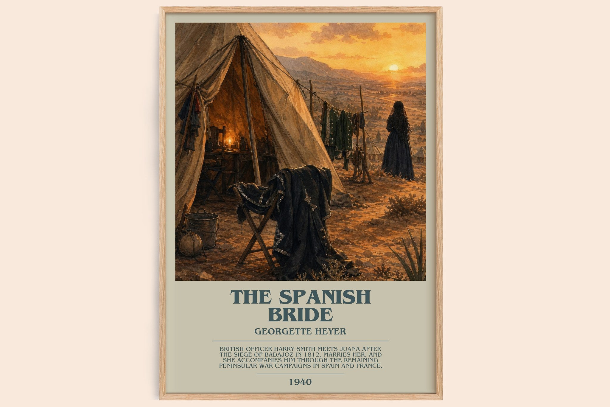 The Spanish Bride Bookish Wall Art by Georgette Heyer
