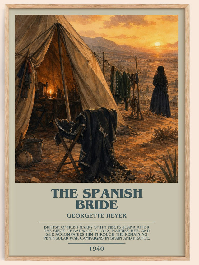 The Spanish Bride Bookish Wall Art by Georgette Heyer