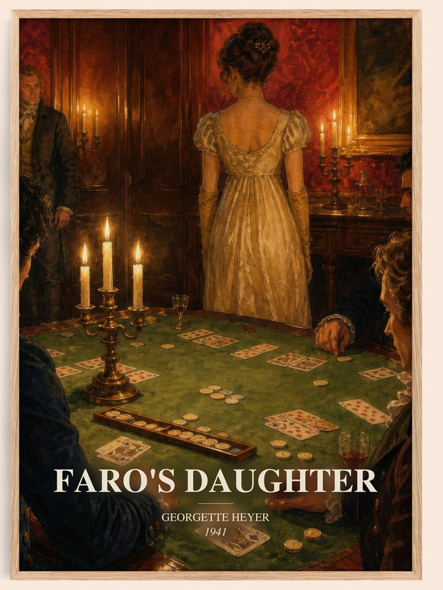 Faro's Daughter Book Watercolour Illustration by Georgette Heyer