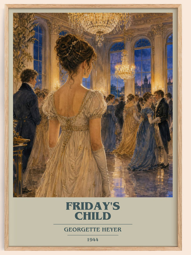 Friday's Child Book Cover Poster by Georgette Heyer
