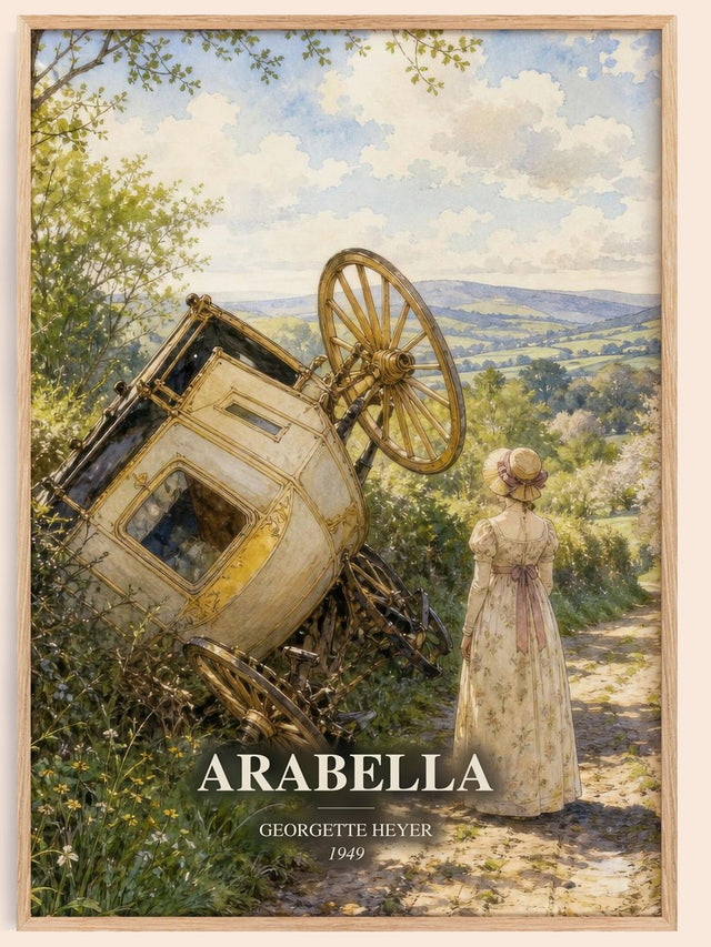Arabella Book Watercolour Illustration by Georgette Heyer
