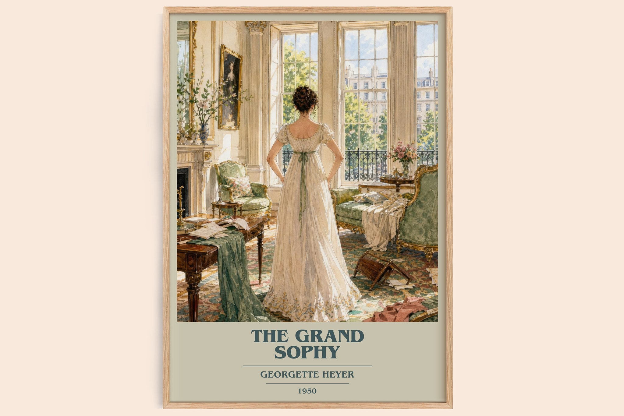 The Grand Sophy Book Cover Poster by Georgette Heyer