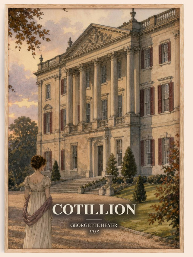 Cotillion Book Watercolour Illustration by Georgette Heyer