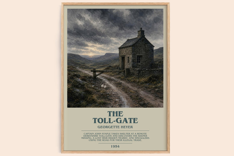 The Toll-Gate bookish book poster by Georgette Heyer – framed literary art print