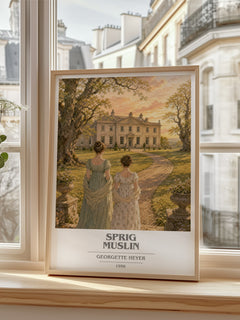 Sprig Muslin Book Cover Poster by Georgette Heyer – image 2