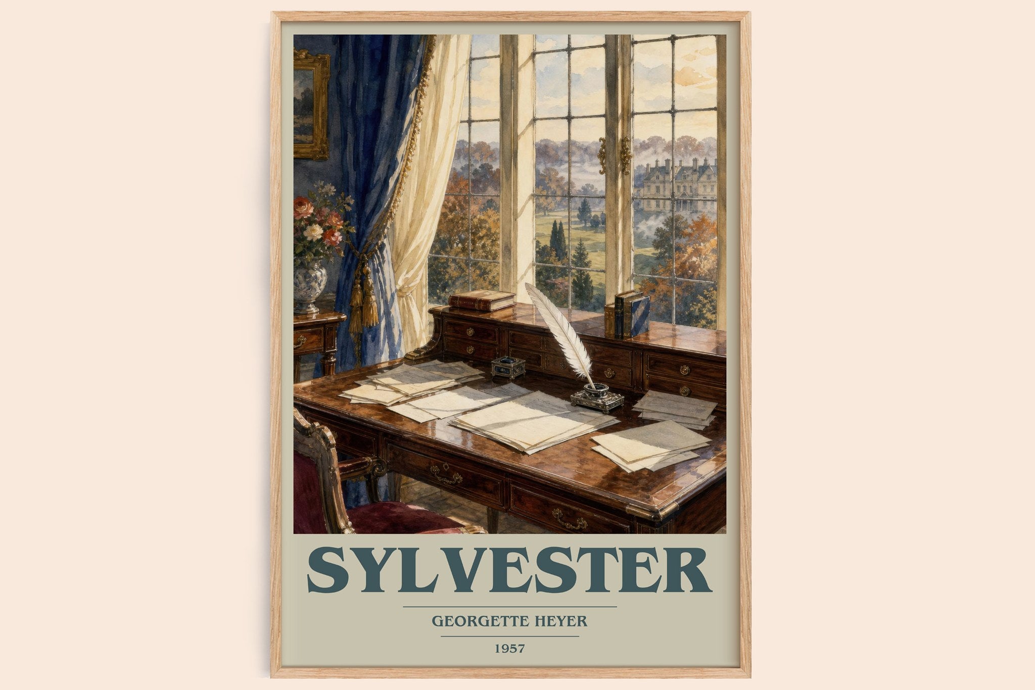 Sylvester Book Cover Poster by Georgette Heyer