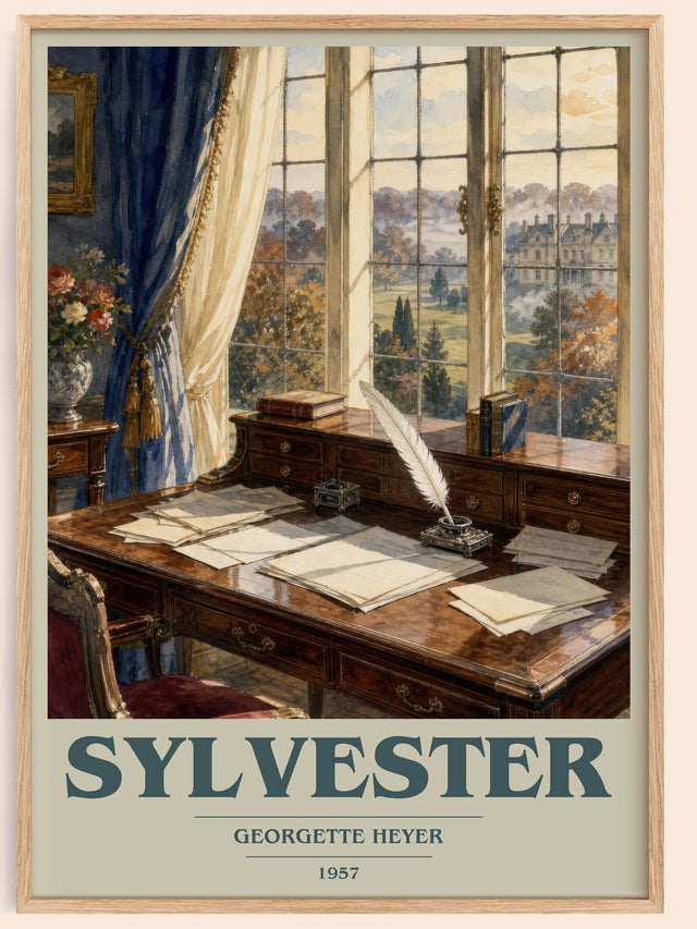 Sylvester Book Cover Poster by Georgette Heyer