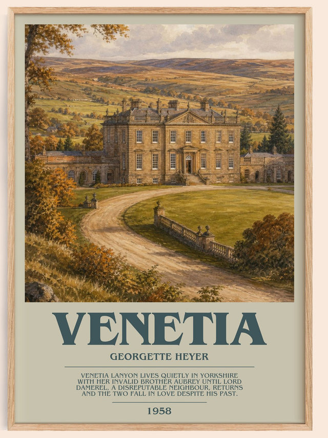 Venetia Bookish Wall Art by Georgette Heyer