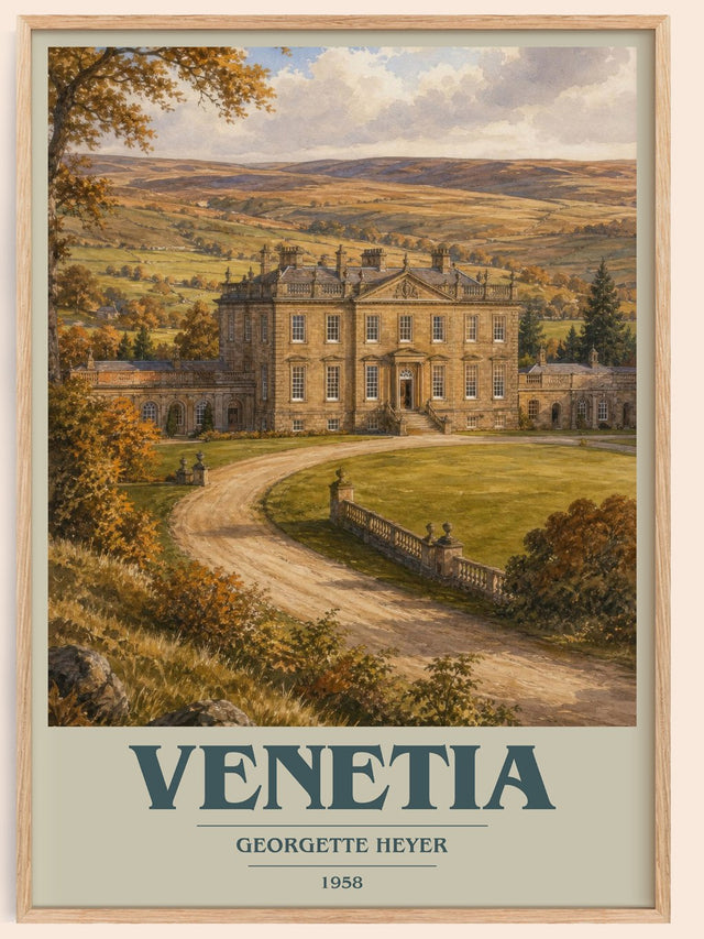 Venetia Book Cover Poster by Georgette Heyer