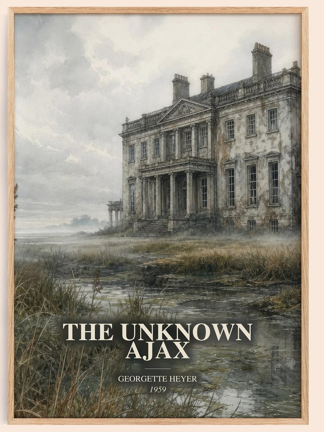 The Unknown Ajax Book Watercolour Illustration by Georgette Heyer
