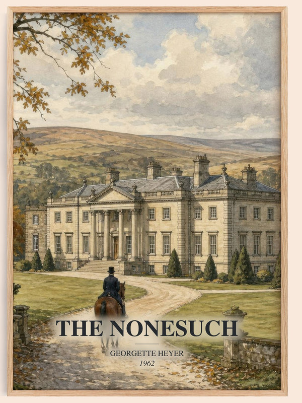 The Nonesuch watercolour book poster by Georgette Heyer – framed literary art print