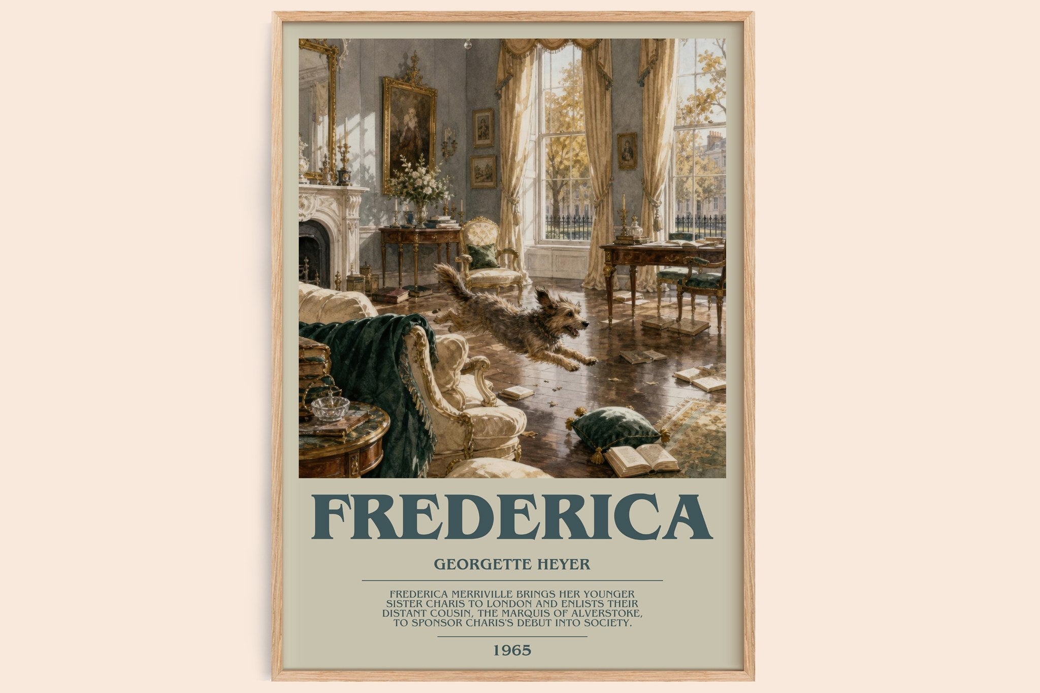 Frederica Bookish Wall Art by Georgette Heyer
