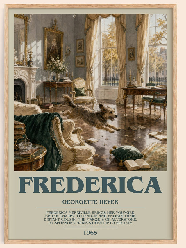 Frederica Bookish Wall Art by Georgette Heyer