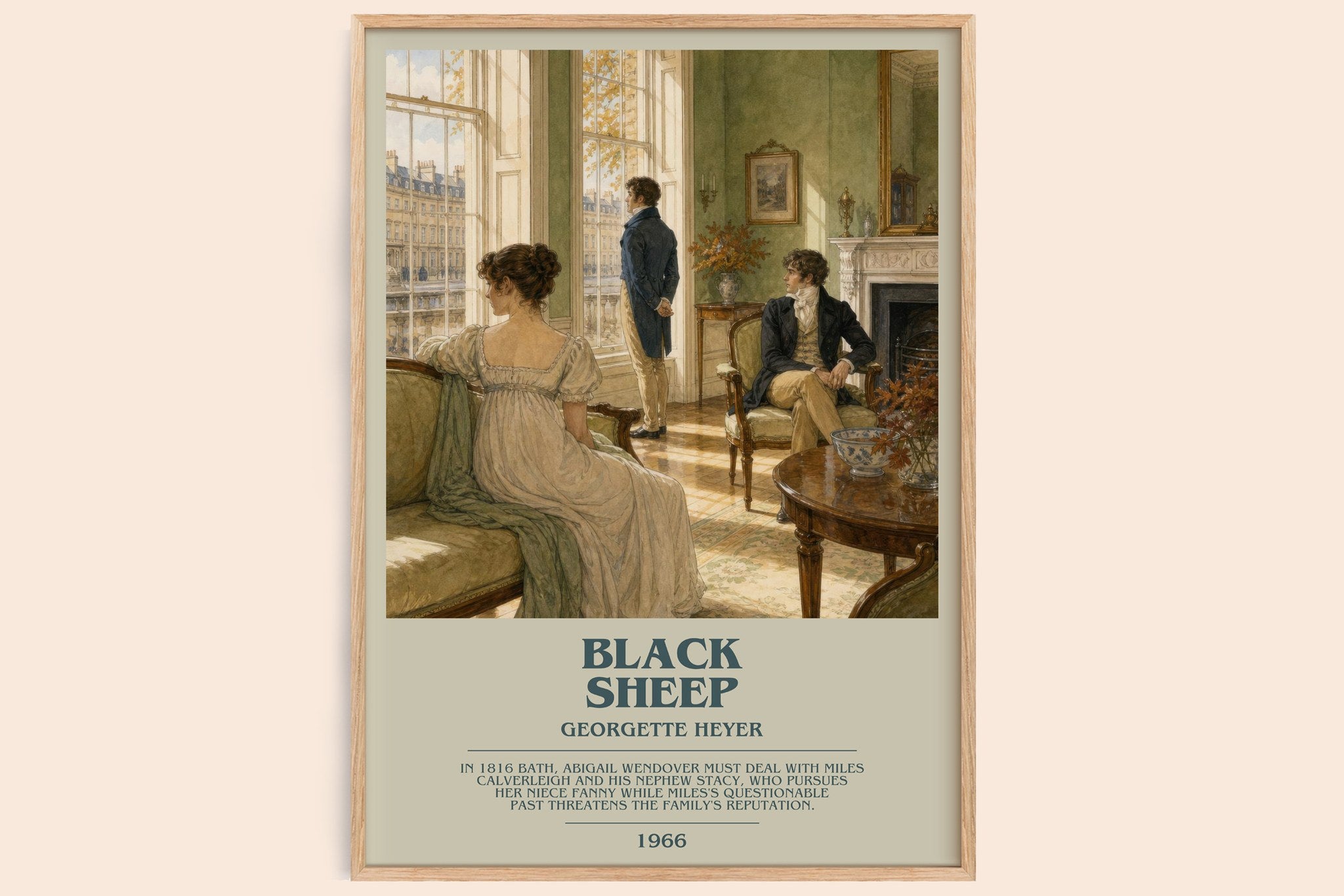 Black Sheep Bookish Wall Art by Georgette Heyer