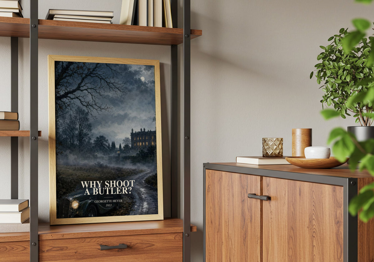 Why Shoot a Butler? book watercolour illustration paper finish options – matte satin gloss