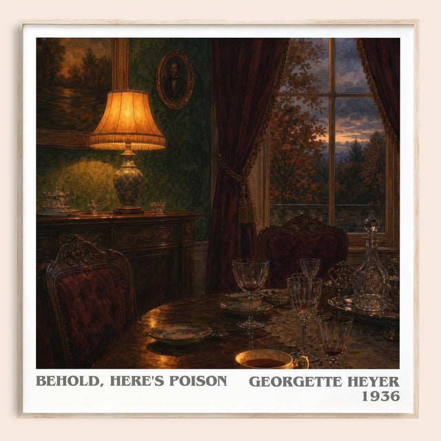 Behold, Here's Poison Literary Art Print by Georgette Heyer