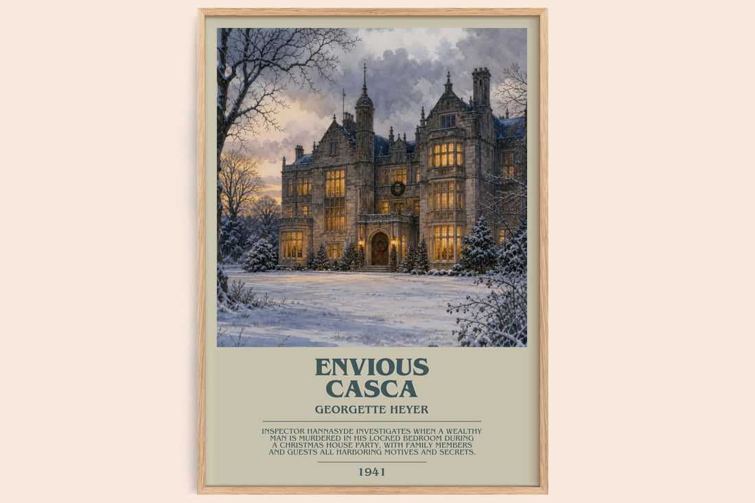 Envious Casca bookish book poster by Georgette Heyer – framed literary art print