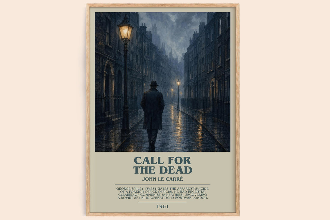Call for the Dead bookish book poster by John le Carré – framed literary art print