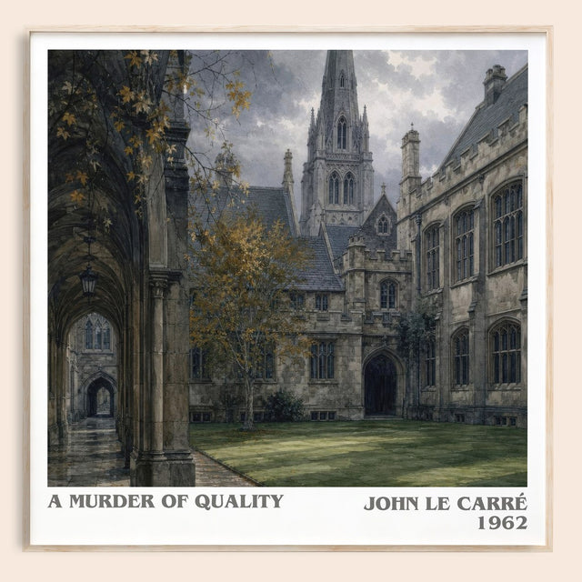 A Murder of Quality Literary Art Print by John le Carré