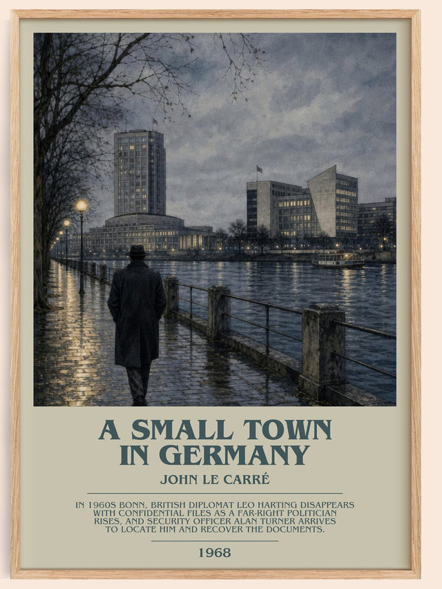A Small Town in Germany Bookish Wall Art by John le Carré