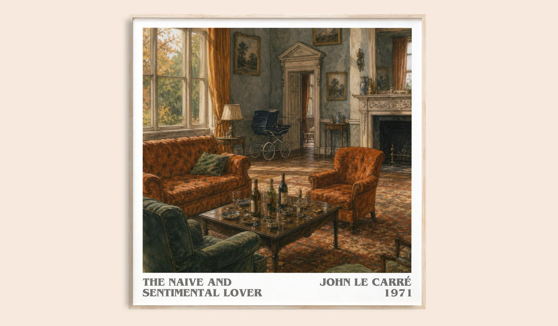 The Naive and Sentimental Lover literary book poster by John le Carré – framed literary art print