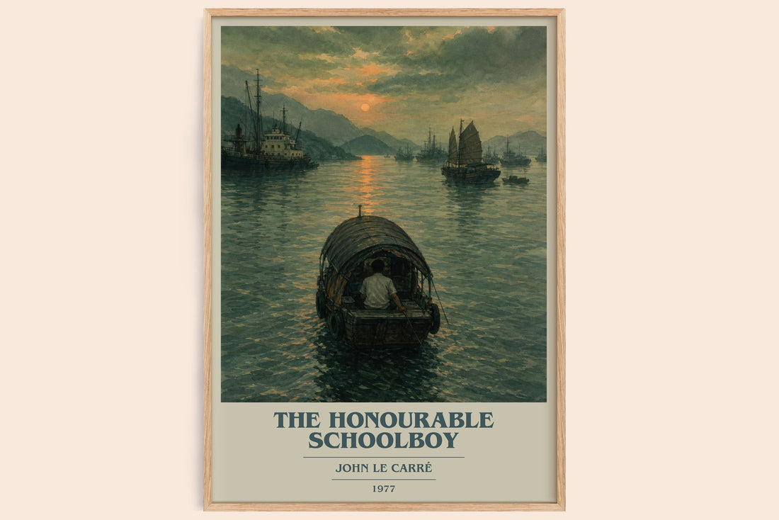 The Honourable Schoolboy book cover book poster by John le Carré – framed literary art print