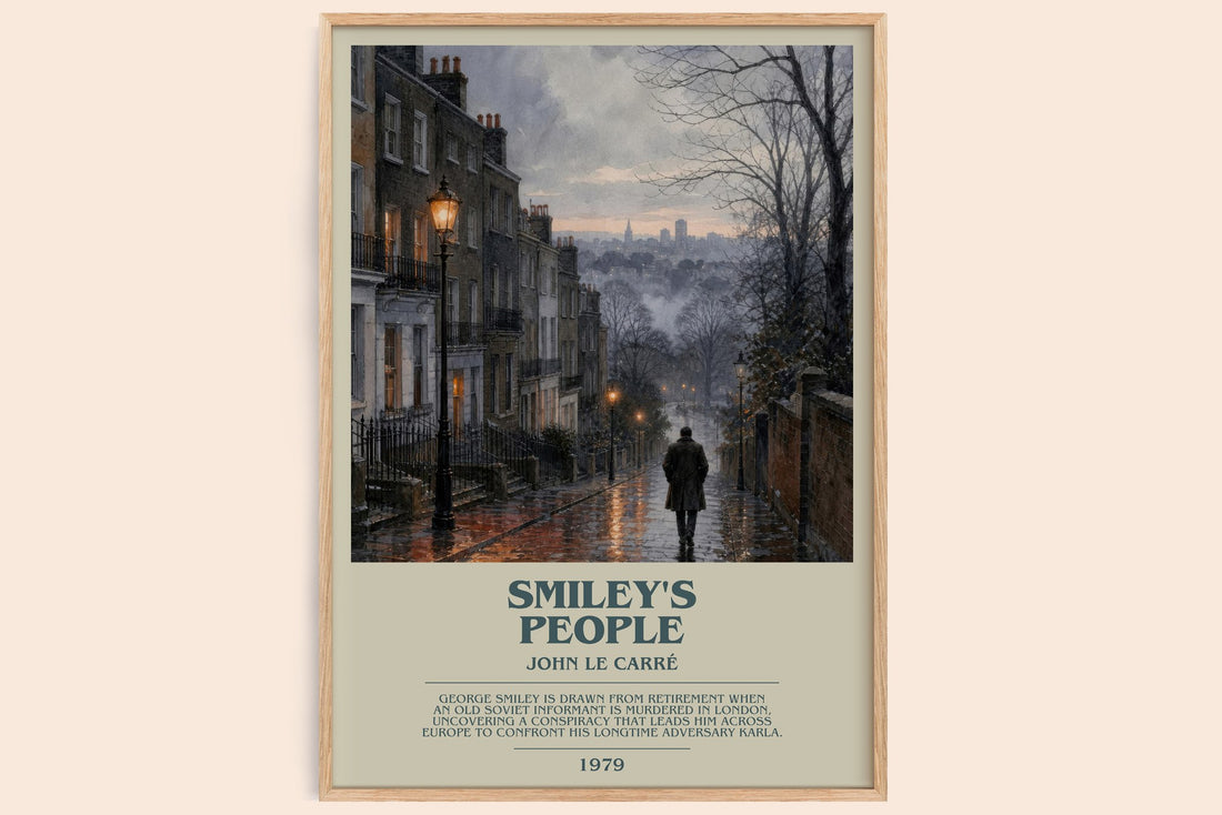 Smiley's People bookish book poster by John le Carré – framed literary art print