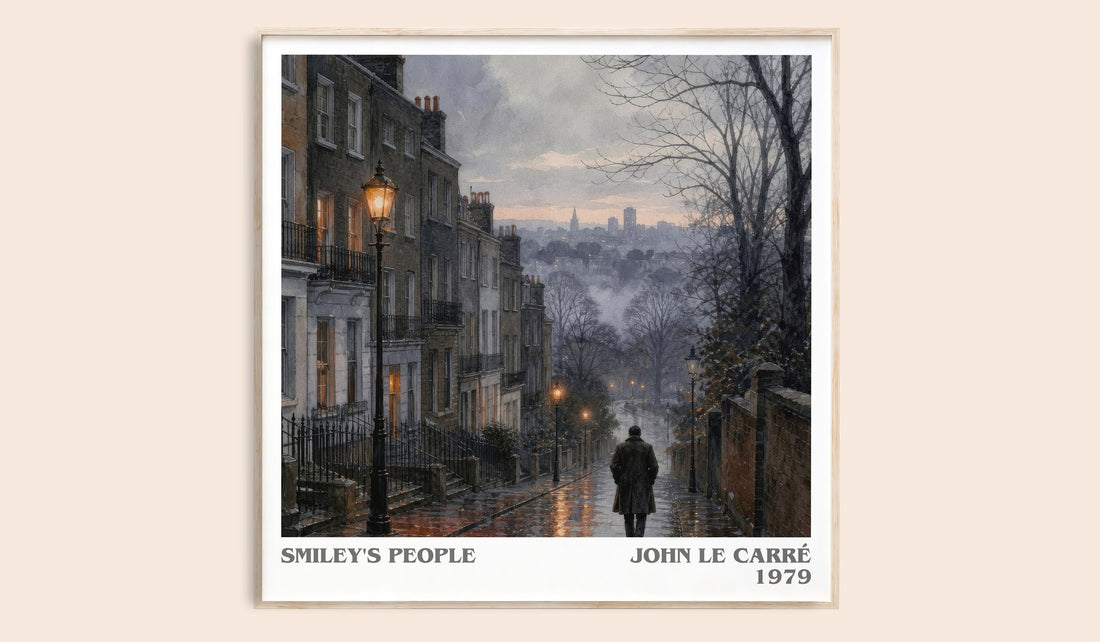 Smiley's People literary book poster by John le Carré – framed literary art print