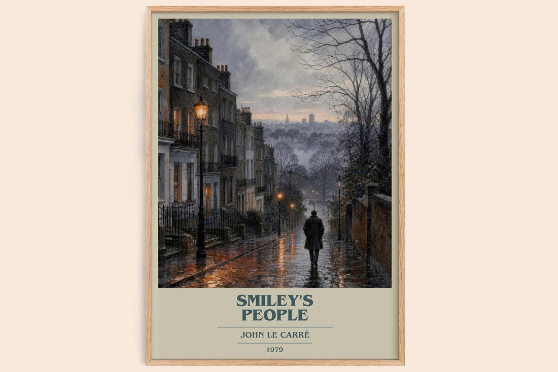 Smiley's People book cover book poster by John le Carré – framed literary art print