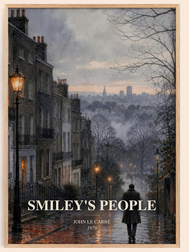 Smiley's People Book Watercolour Illustration by John le Carré