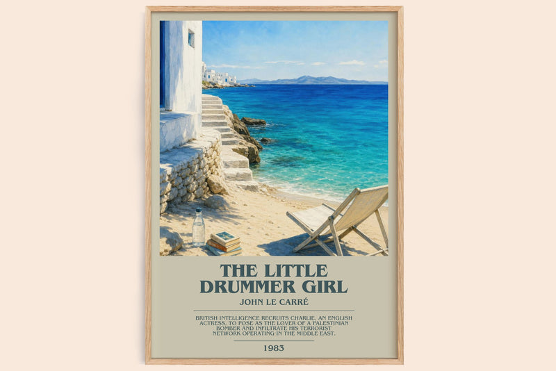 The Little Drummer Girl bookish book poster by John le Carré – framed literary art print