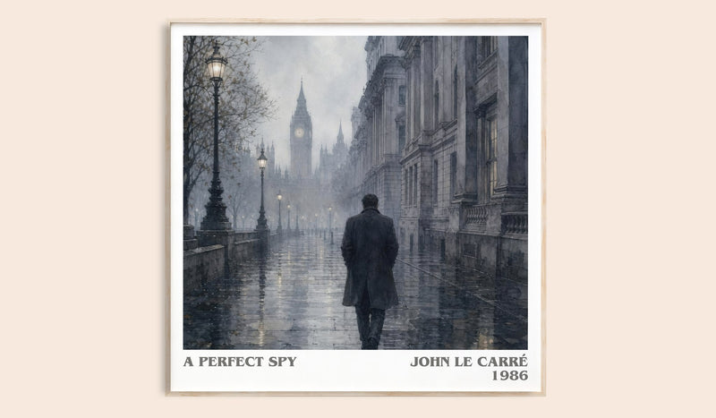 A Perfect Spy Literary Art Print by John le Carré (Square style)
