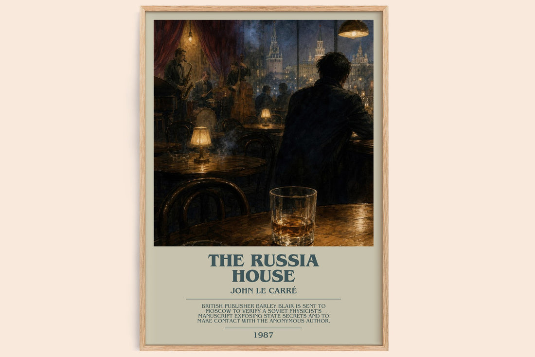 The Russia House bookish book poster by John le Carré – framed literary art print