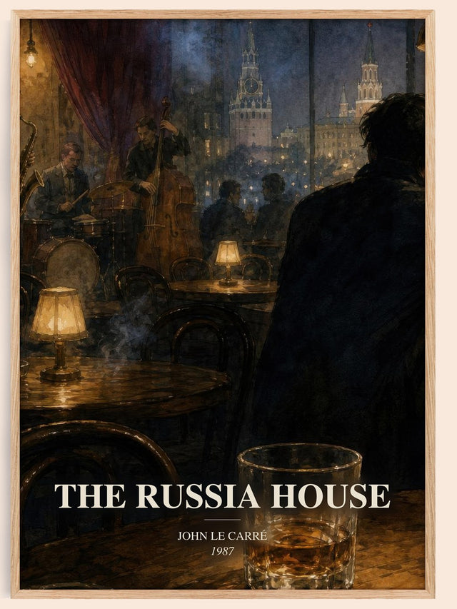 The Russia House Book Watercolour Illustration by John le Carré