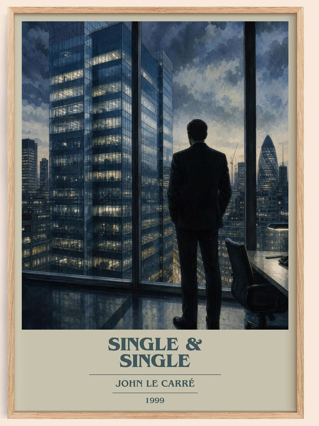 Single & Single Book Cover Poster by John le Carré