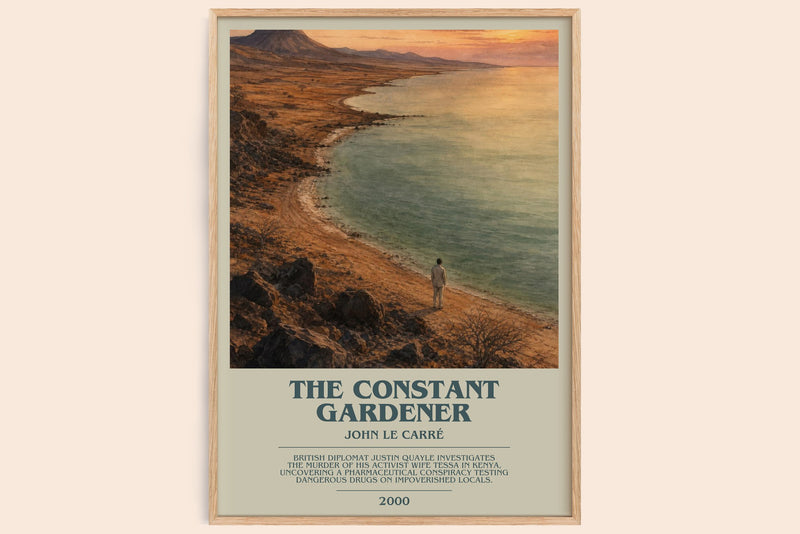 The Constant Gardener bookish book poster by John le Carré – framed literary art print