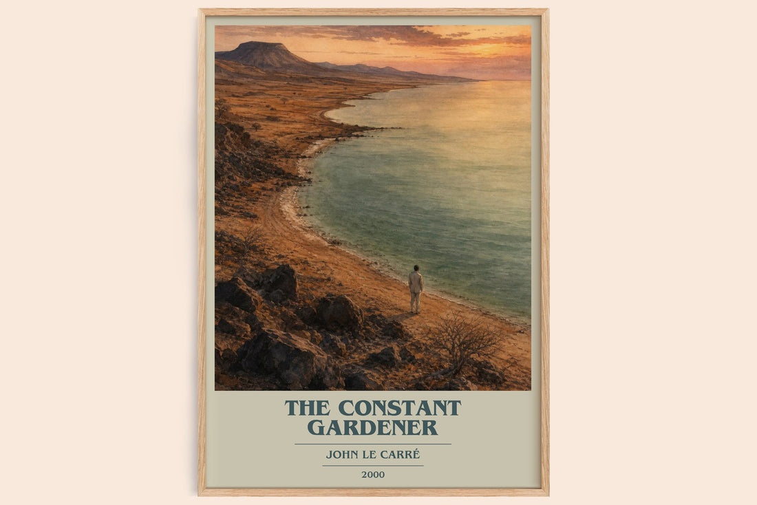 The Constant Gardener book cover book poster by John le Carré – framed literary art print